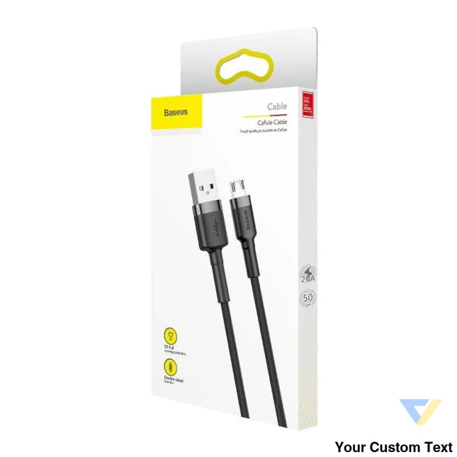 Baseus Cafule Micro USB cable 2.4A 0,5m (gray + black) USB to Micro USB