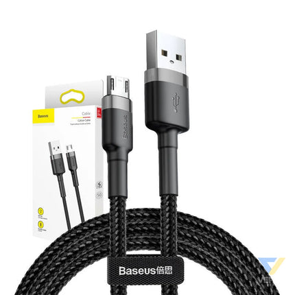 Baseus Cafule Micro USB cable 2.4A 0,5m (gray + black) USB to Micro USB
