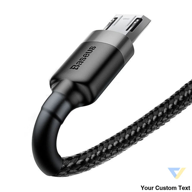Baseus Cafule Micro USB cable 2.4A 0,5m (gray + black) USB to Micro USB