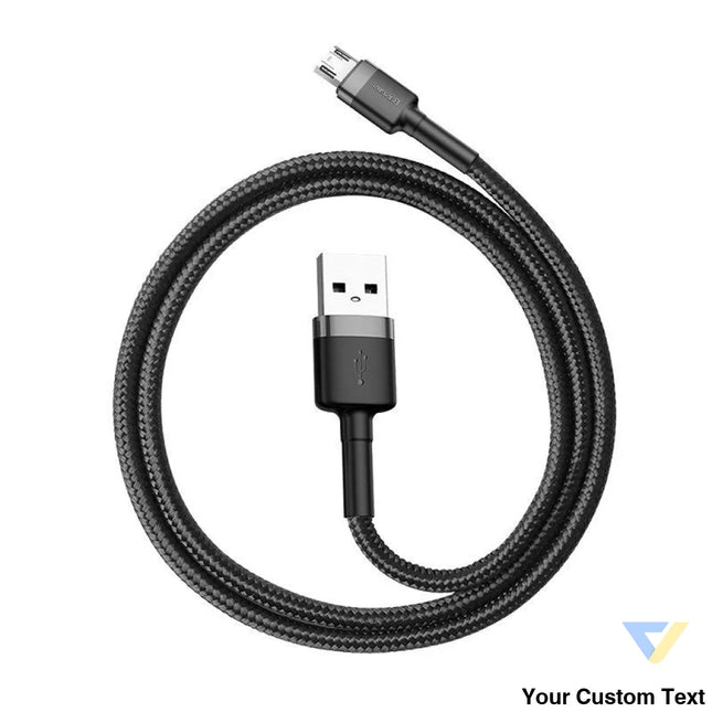 Baseus Cafule Micro USB cable 2.4A 0,5m (gray + black) USB to Micro USB