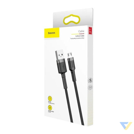 Baseus Cafule Micro USB cable 2.4A 1m (Gray + Black) USB to Micro USB