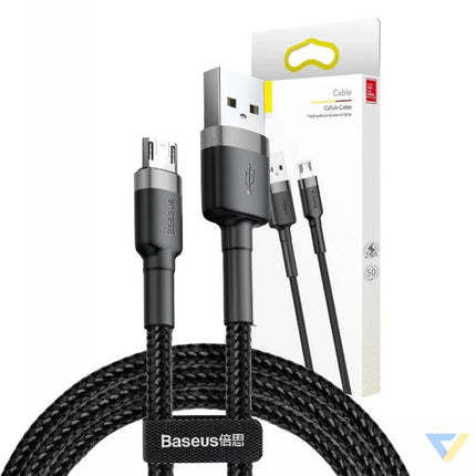 Baseus Cafule Micro USB cable 2.4A 1m (Gray + Black) USB to Micro USB