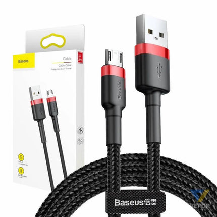Baseus Cafule Micro USB cable 2.4A 1m (Red + Black) USB to Micro USB