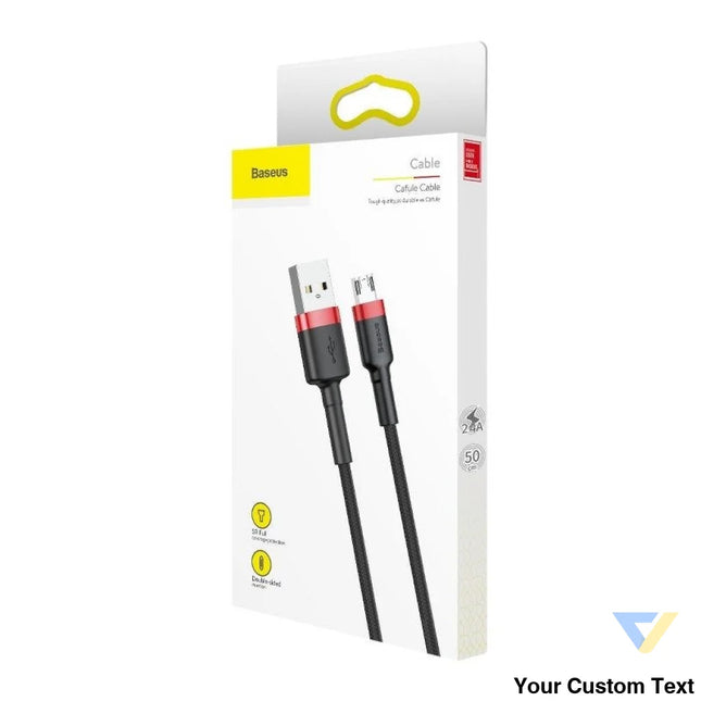 Baseus Cafule Micro USB cable 2.4A 1m (Red + Black) USB to Micro USB