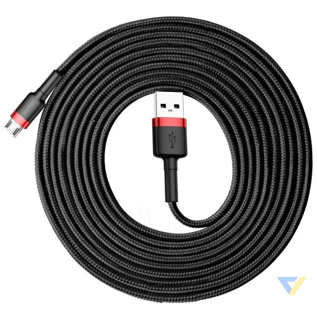 Baseus Cafule Micro USB Cable 2A 3m (Black + Red) USB to Micro USB
