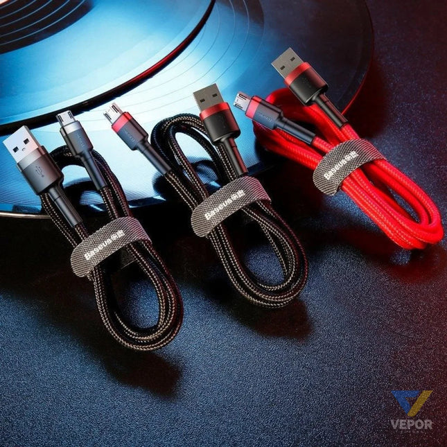 Baseus Cafule Micro USB Cable 2A 3m (Black + Red) USB to Micro USB