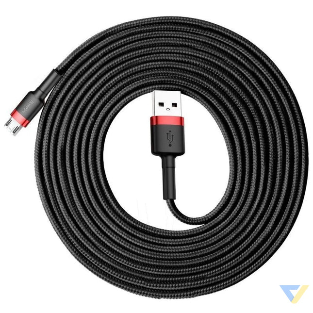 Baseus Cafule Micro USB Cable 2A 3m (Black + Red) USB to Micro USB