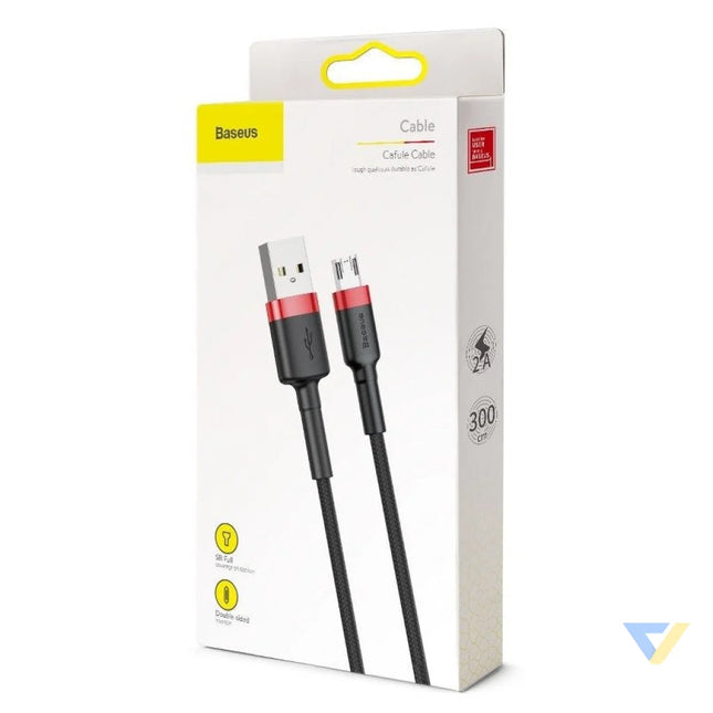 Baseus Cafule Micro USB Cable 2A 3m (Black + Red) USB to Micro USB