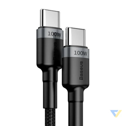Baseus Cafule PD2.0 100W flash charging USB For Type C cable (20V 5A)2m Gray + Black USB C to USB C