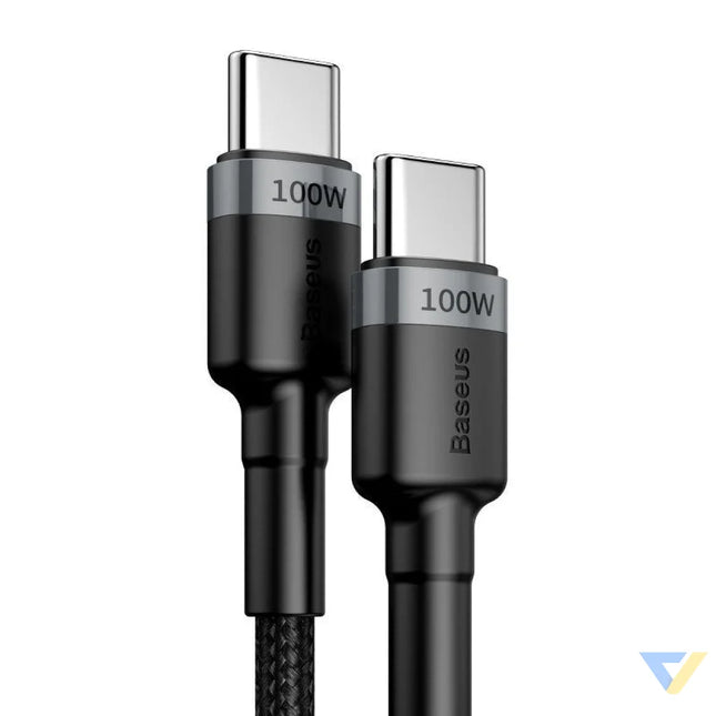 Baseus Cafule PD2.0 100W flash charging USB For Type C cable (20V 5A)2m Gray + Black USB C to USB C