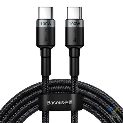 Baseus Cafule PD2.0 100W flash charging USB For Type C cable (20V 5A)2m Gray + Black USB C to USB C