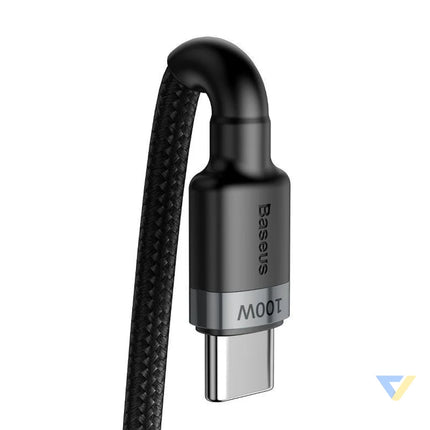 Baseus Cafule PD2.0 100W flash charging USB For Type C cable (20V 5A)2m Gray + Black USB C to USB C