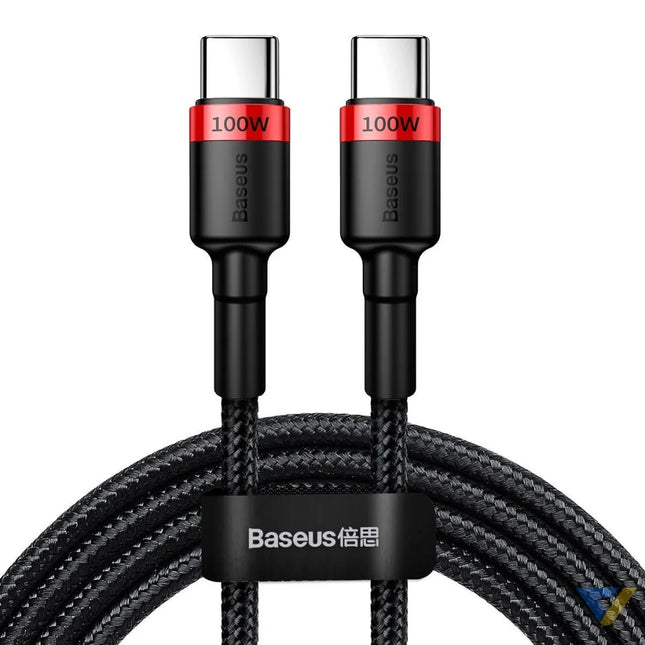Baseus Cafule PD2.0 100W flash charging USB For Type C cable (20V 5A)2m Red + Black USB C to USB C