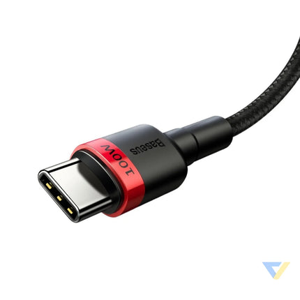 Baseus Cafule PD2.0 100W flash charging USB For Type C cable (20V 5A)2m Red + Black USB C to USB C