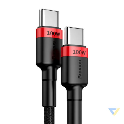 Baseus Cafule PD2.0 100W flash charging USB For Type C cable (20V 5A)2m Red + Black USB C to USB C