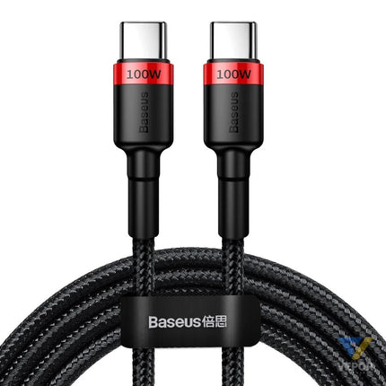 Baseus Cafule PD2.0 100W flash charging USB For Type C cable (20V 5A)2m Red + Black USB C to USB C