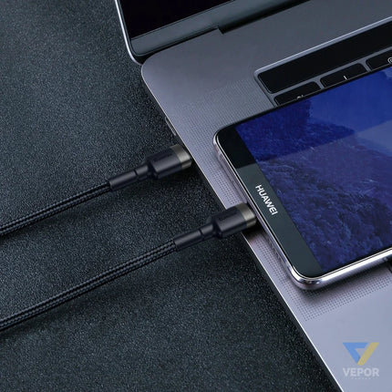 Baseus Cafule PD2.0 60W flash charging USB For Type C cable (20V 3A) 2m Gray + Black USB C to USB C