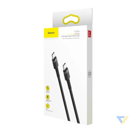 Baseus Cafule PD2.0 60W flash charging USB For Type C cable (20V 3A) 2m Gray + Black USB C to USB C