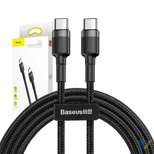 Baseus Cafule PD2.0 60W flash charging USB For Type C cable (20V 3A) 2m Gray + Black USB C to USB C