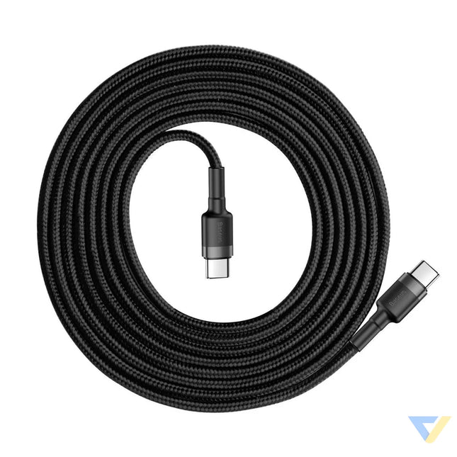 Baseus Cafule PD2.0 60W flash charging USB For Type C cable (20V 3A) 2m Gray + Black USB C to USB C