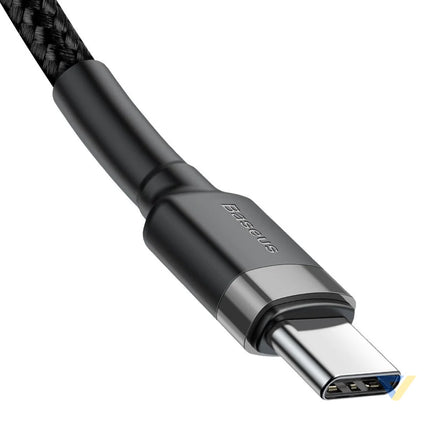 Baseus Cafule PD2.0 60W flash charging USB For Type C cable (20V 3A) 2m Gray + Black USB C to USB C