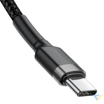 Baseus Cafule PD2.0 60W flash charging USB For Type C cable (20V 3A) 2m Gray + Black USB C to USB C