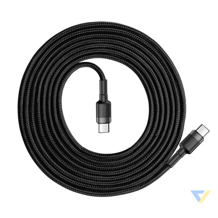 Baseus Cafule PD2.0 60W flash charging USB For Type C cable (20V 3A) 2m Gray + Black USB C to USB C