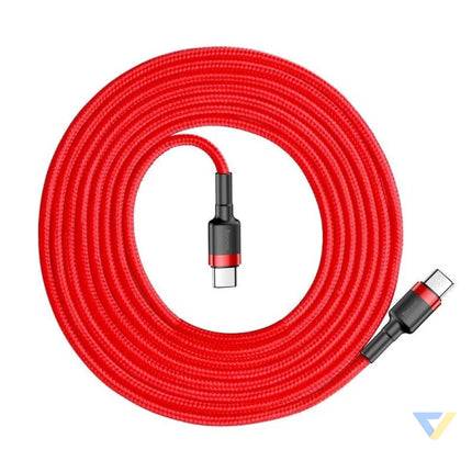 Baseus Cafule PD2.0 60W flash charging USB For Type C cable (20V 3A) 2m Red USB C to USB C