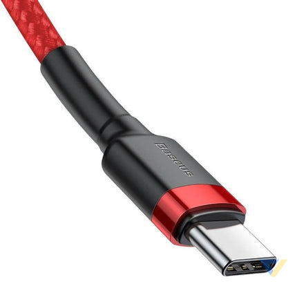 Baseus Cafule PD2.0 60W flash charging USB For Type C cable (20V 3A) 2m Red USB C to USB C
