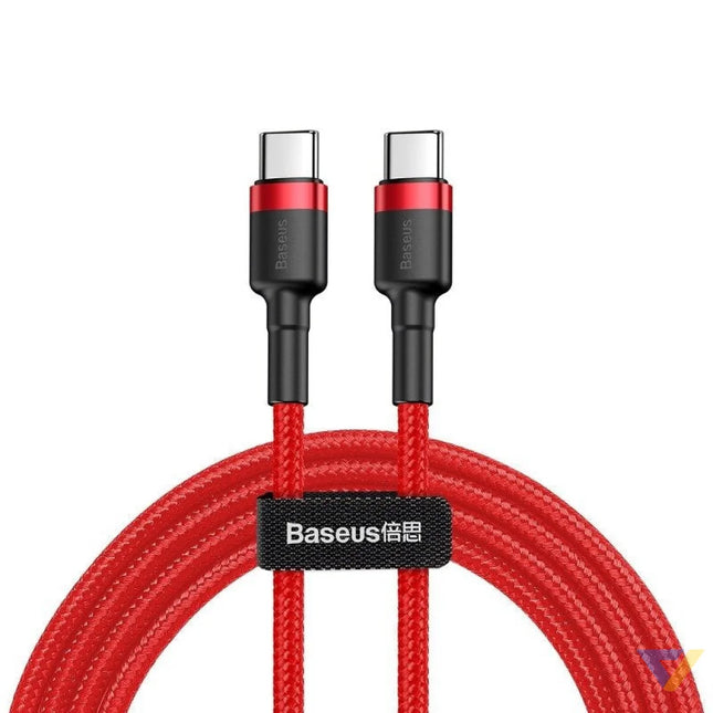 Baseus Cafule PD2.0 60W flash charging USB For Type C cable (20V 3A) 2m Red USB C to USB C