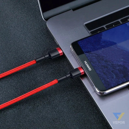 Baseus Cafule PD2.0 60W flash charging USB For Type C cable (20V 3A) 2m Red USB C to USB C