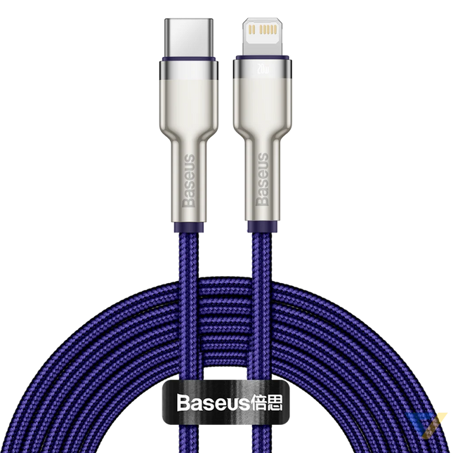 Baseus Cafule Series USB C cable for Lightning 20W 2m (purple) USB C to Lightning