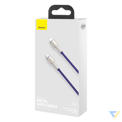 Baseus Cafule Series USB C cable for Lightning 20W 2m (purple) USB C to Lightning