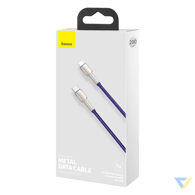 Baseus Cafule Series USB C cable for Lightning 20W 2m (purple) USB C to Lightning