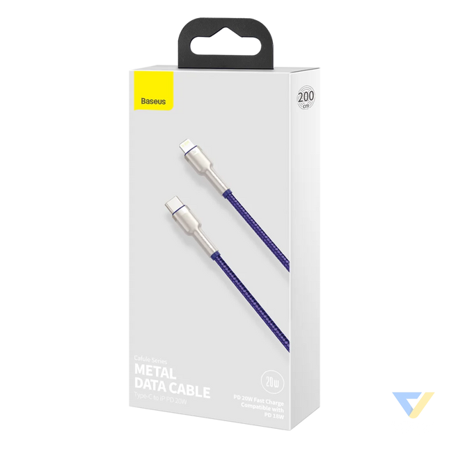 Baseus Cafule Series USB C cable for Lightning 20W 2m (purple) USB C to Lightning