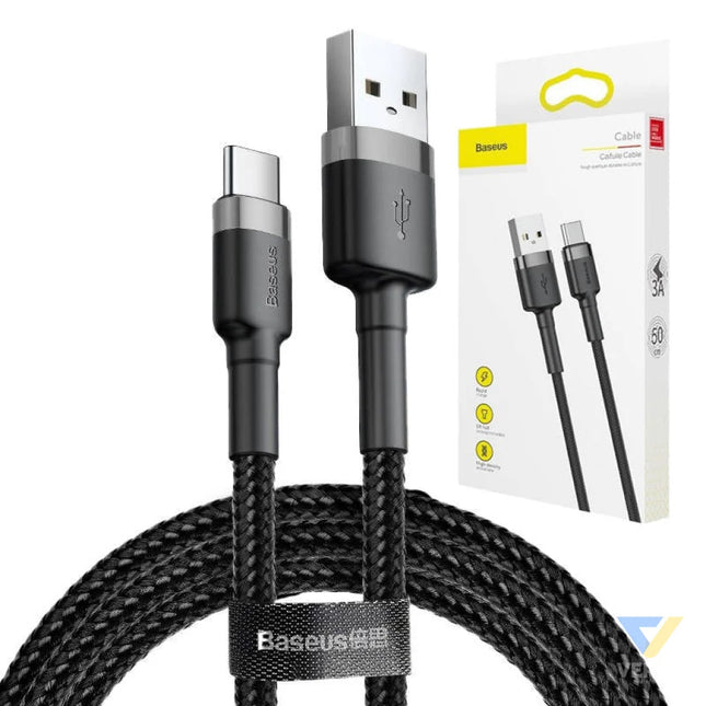 Baseus Cafule USB C cable 2A 3m (Black + Gray) USB to USB C