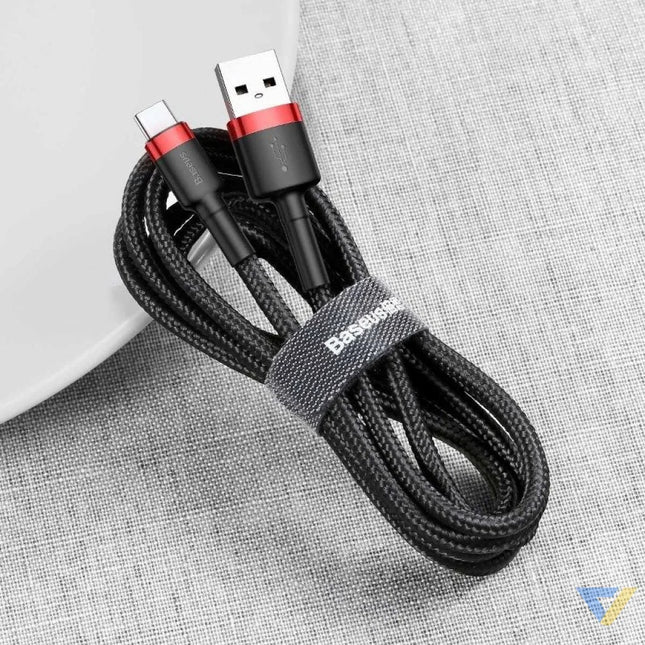 Baseus Cafule USB C cable 2A 3m (Black + Red) USB to USB C