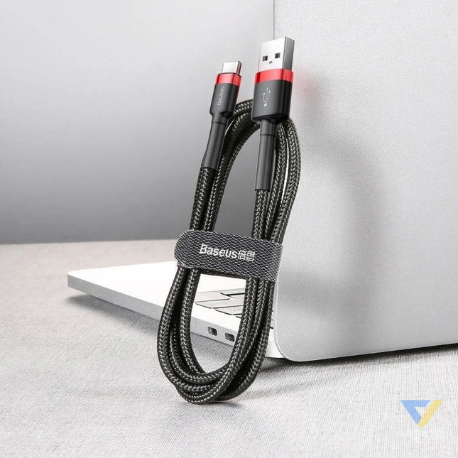 Baseus Cafule USB C cable 2A 3m (Black + Red) USB to USB C