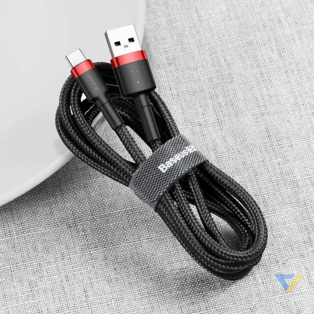 Baseus Cafule USB C cable 2A 3m (Black + Red) USB to USB C