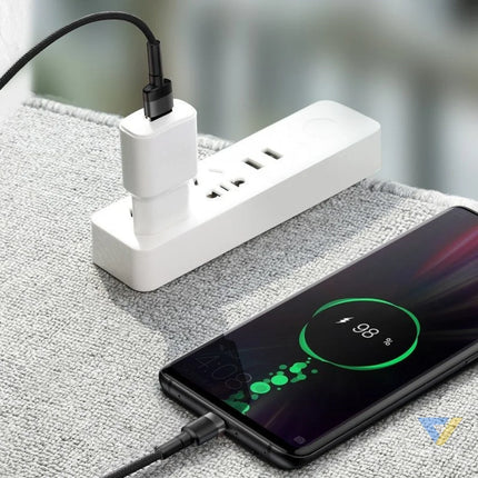 Baseus Cafule USB C Cable Huawei SuperCharge QC 3.0 5A 1m (Black + Gray) USB to USB C