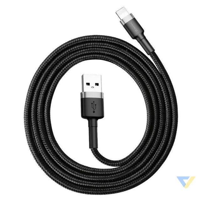 Baseus Cafule USB Lightning Cable 2.4A 0.5m (Gray + Black) USB to Lightning
