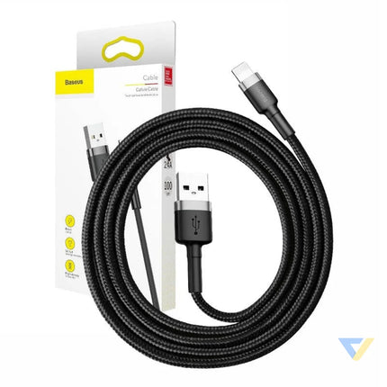 Baseus Cafule USB Lightning Cable 2.4A 0.5m (Gray + Black) USB to Lightning
