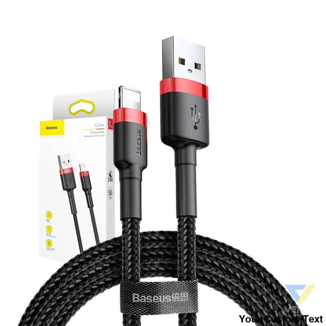 Baseus Cafule USB Lightning Cable 2,4A 0,5m (Red + Black) USB to Lightning