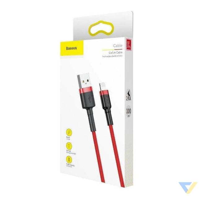 Baseus Cafule USB Lightning Cable 2,4A 0,5m (Red) USB to Lightning