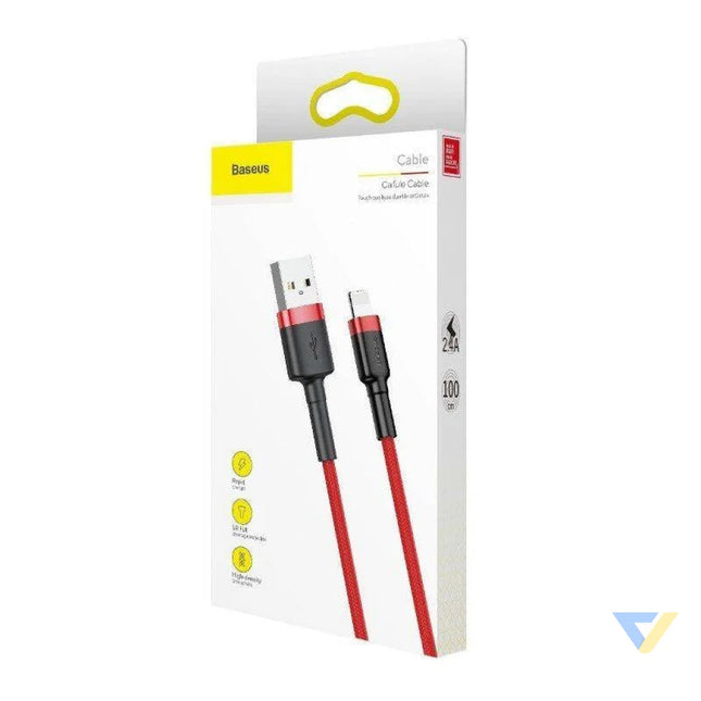 Baseus Cafule USB Lightning Cable 2,4A 0,5m (Red) USB to Lightning