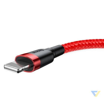 Baseus Cafule USB Lightning cable 2.4A 1m (black + red) USB to Lightning