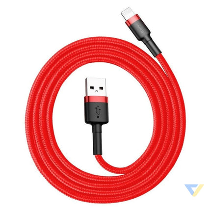 Baseus Cafule USB Lightning cable 2.4A 1m (black + red) USB to Lightning