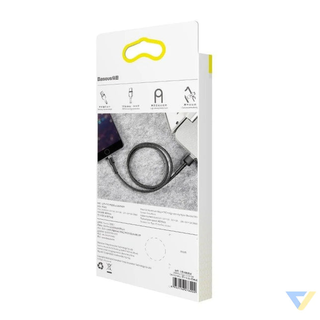 Baseus Cafule USB Lightning Cable 2,4A 1m (Gray + Black) USB to Lightning