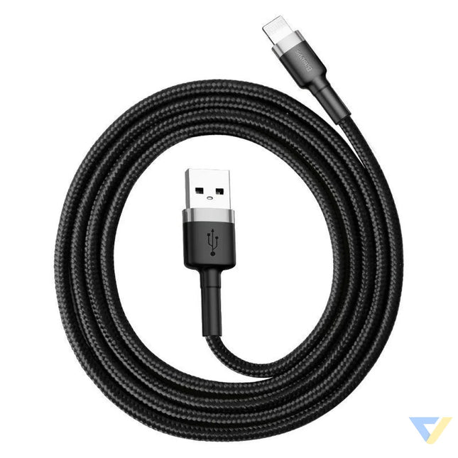 Baseus Cafule USB Lightning Cable 2,4A 1m (Gray + Black) USB to Lightning