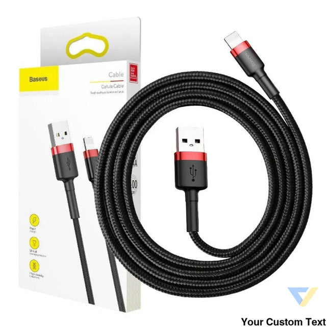 Baseus Cafule USB Lightning Cable 2.4A 1m (Red + Black) USB to Lightning